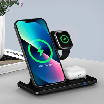 TriChargeX: The Ultimate 3-in-1 Foldable Fast Charging Hub